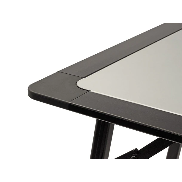 MESA PRO STAINLESS STEEL L CON SOPORTE RIEL BAJO RACK 3