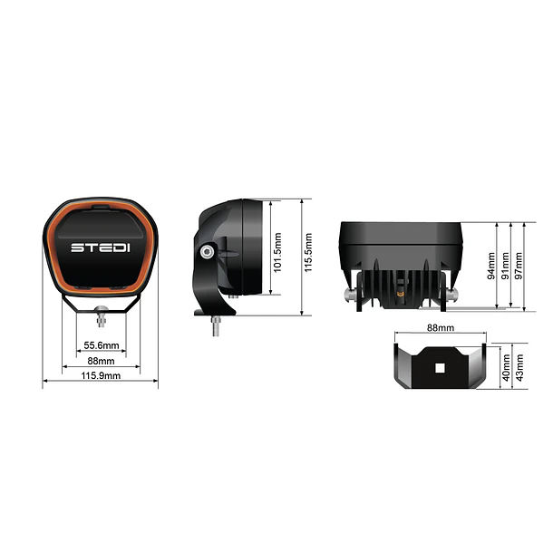 FOCO STEDI TYPE X EVO MINI (PAR) 6