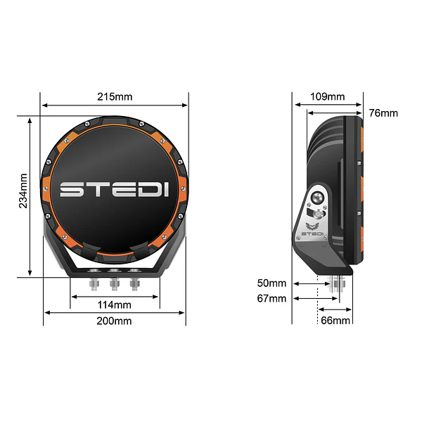 FOCO STEDI TYPE X PRO LED (PAR) 8