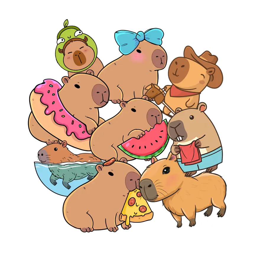 Stickers Capibara