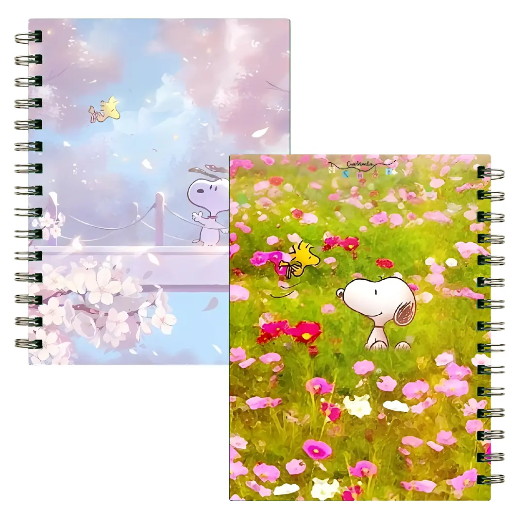Cuaderno Inteligente Loop Con Disco A5 Snoopy Mooving Color