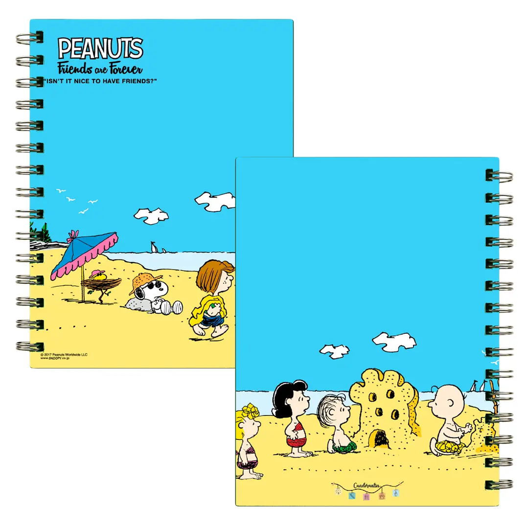Cuaderno Snoopy playa