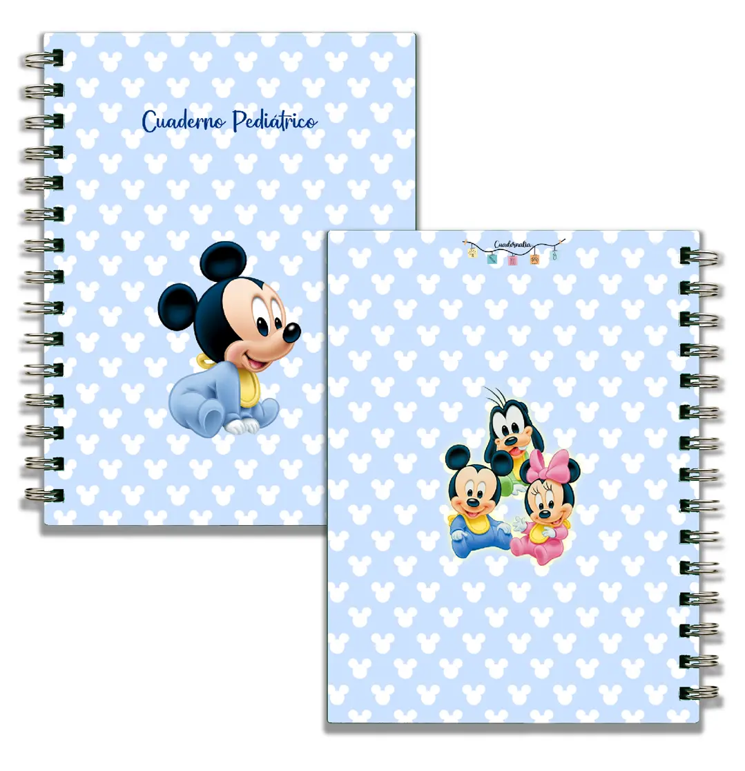 Cuaderno pediátrico Mickey bebé
