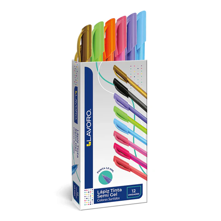 Lápiz tinta semi gel 12 unidades 1