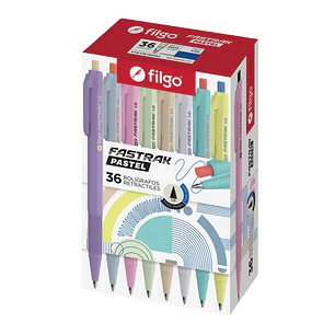 Bolígrafos retráctil fastrack pastel