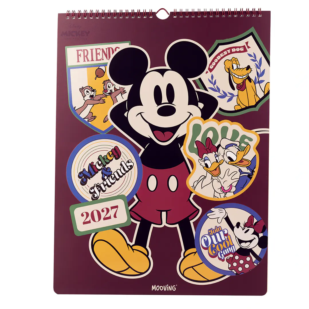 Calendario muro Mooving 2027 Mickey & Friends 1