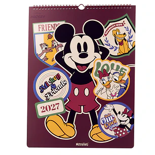 Calendario muro Mooving 2027 Mickey & Friends