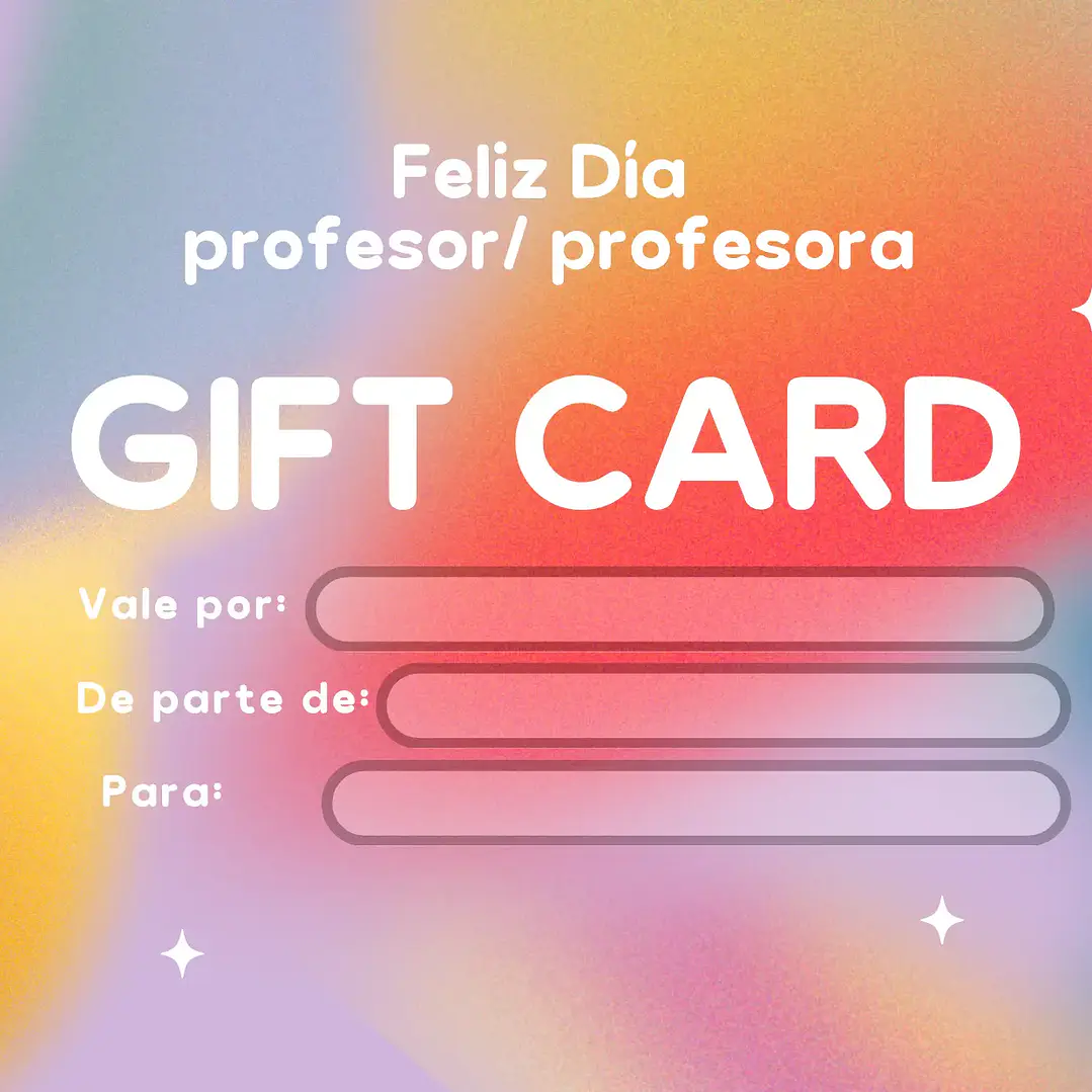 Gift Card Día del Profesor 1