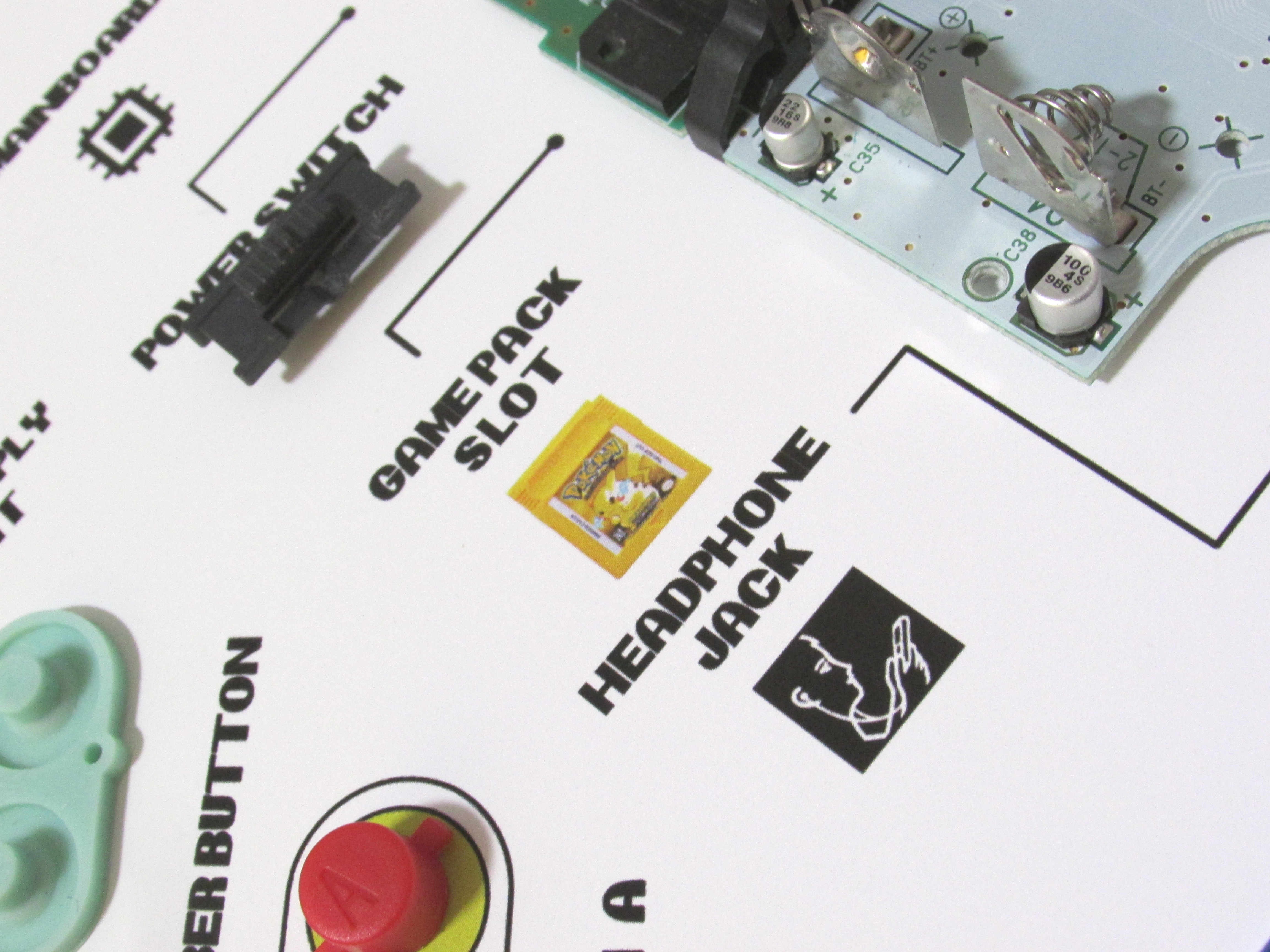 Cuadro Game Boy Color Edición Pokémon Yellow Qr  9