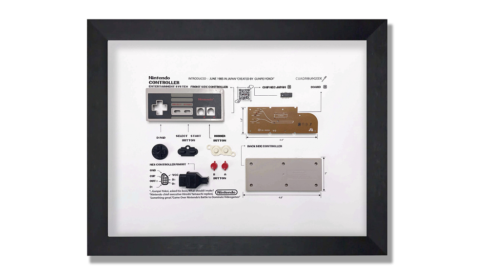 Cuadro Control Nintendo Nes Qr 1