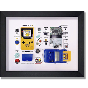 Cuadro Game Boy Color Edición Pokémon Yellow Qr 