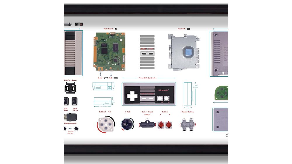 Cuadro Nes mini +Nes controller 6