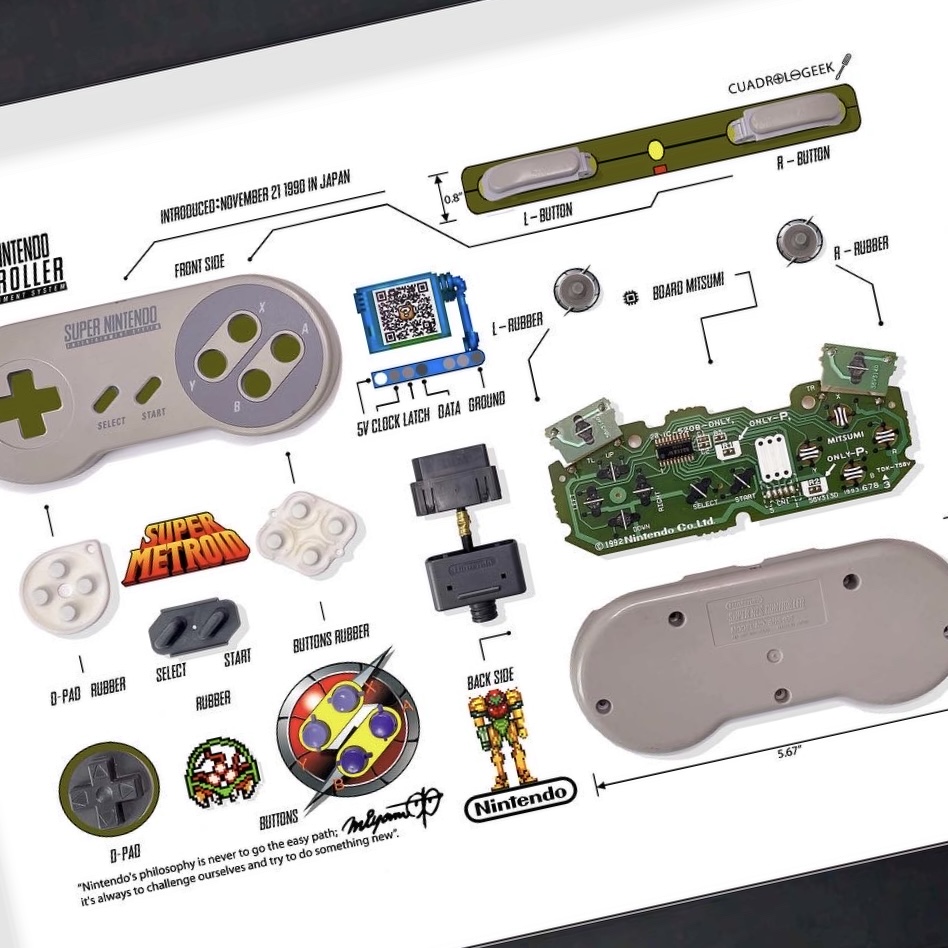 Cuadro Super Nes Versión Metroid 2