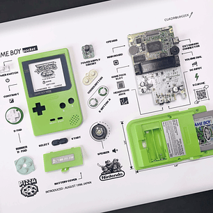 Cuadro TMNT Game Boy Pocket Qr