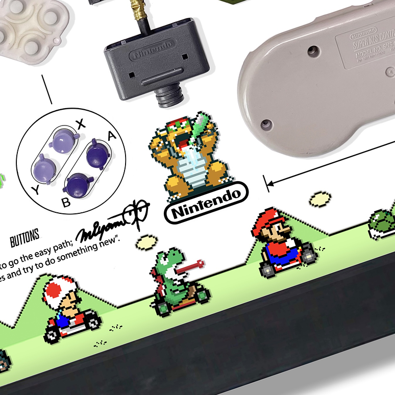 Formato Estándar Super Nes Mario Kart 3