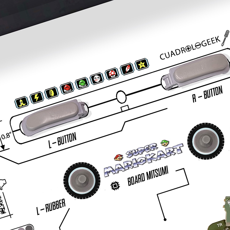 Formato Estándar Super Nes Mario Kart 6