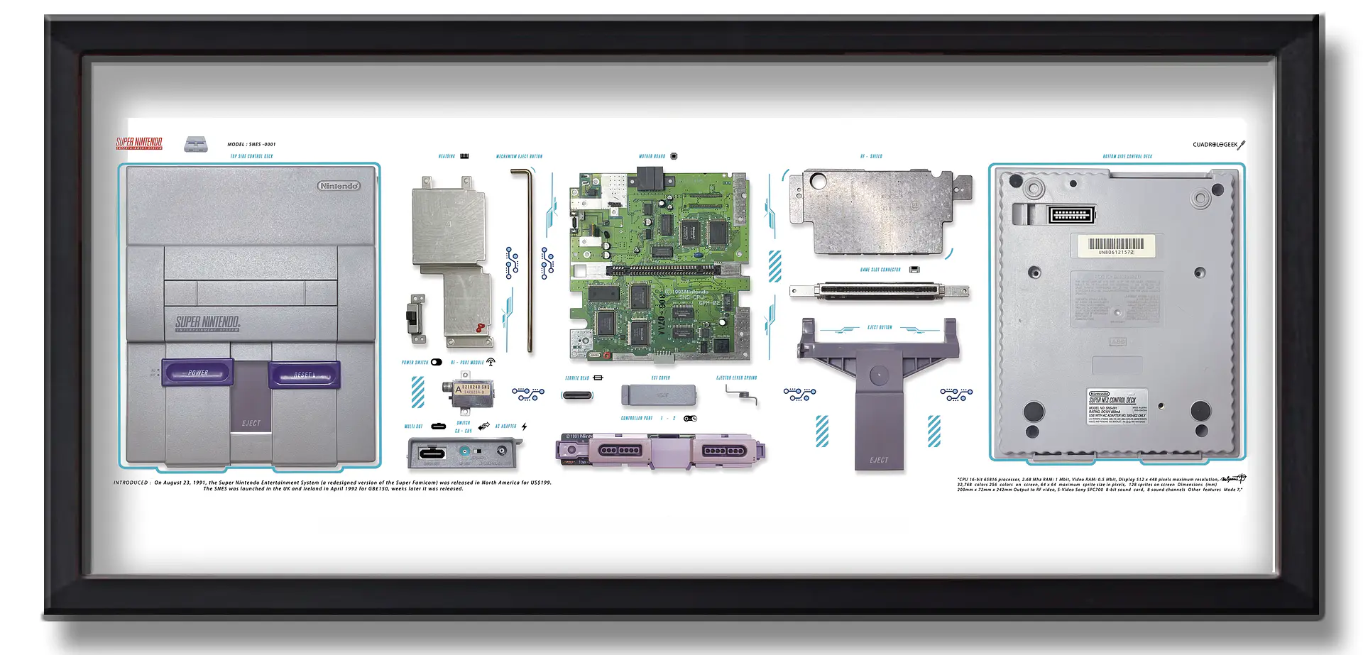 Gran Formato Consola Super Nintendo  1