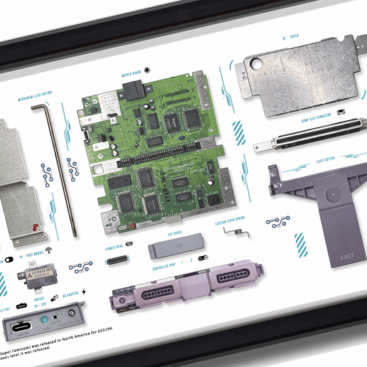 Gran Formato Consola Super Nintendo  4