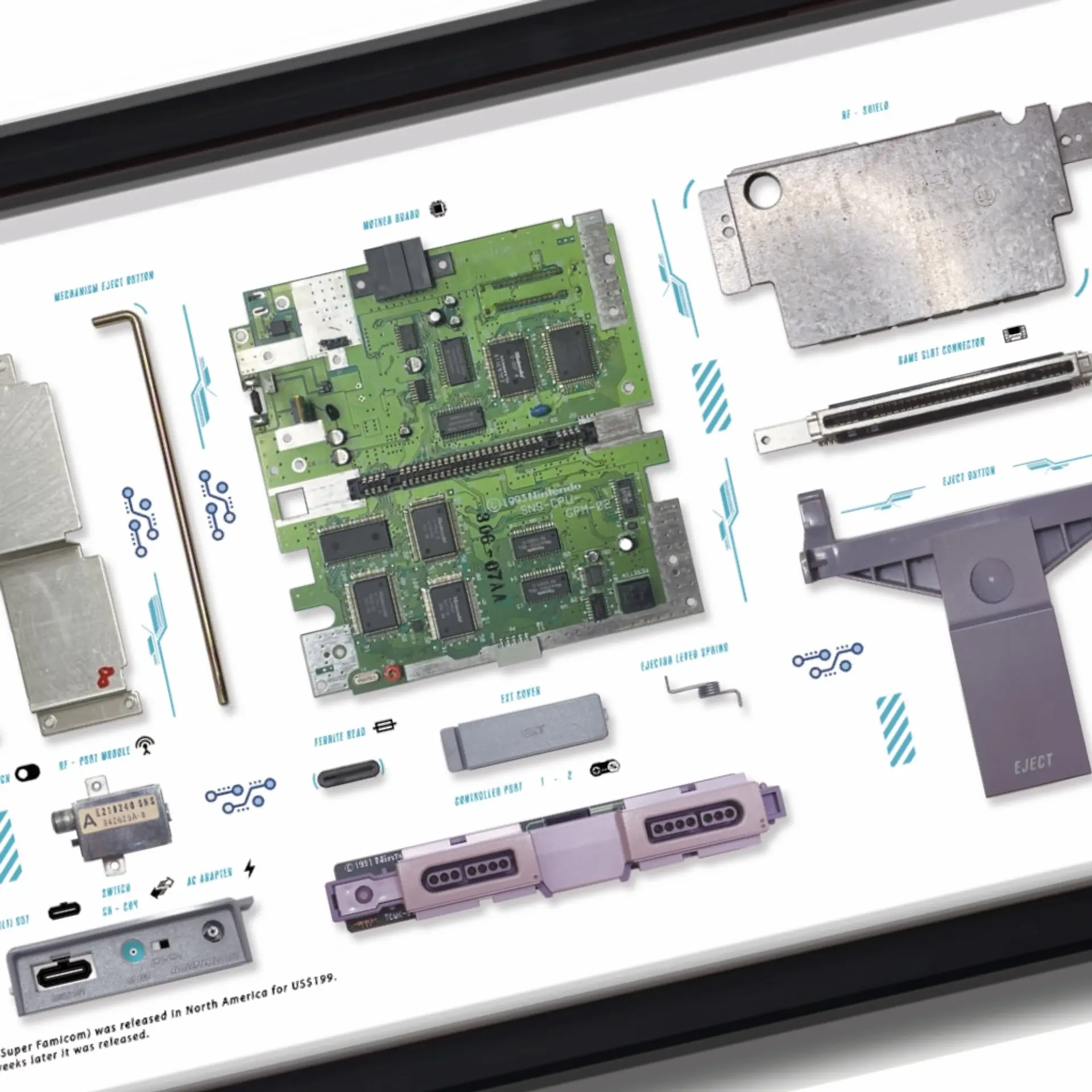 Gran Formato Consola Super Nintendo  4