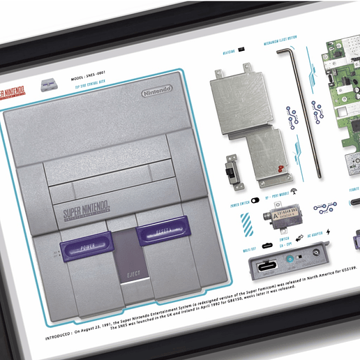 Gran Formato Consola Super Nintendo  6