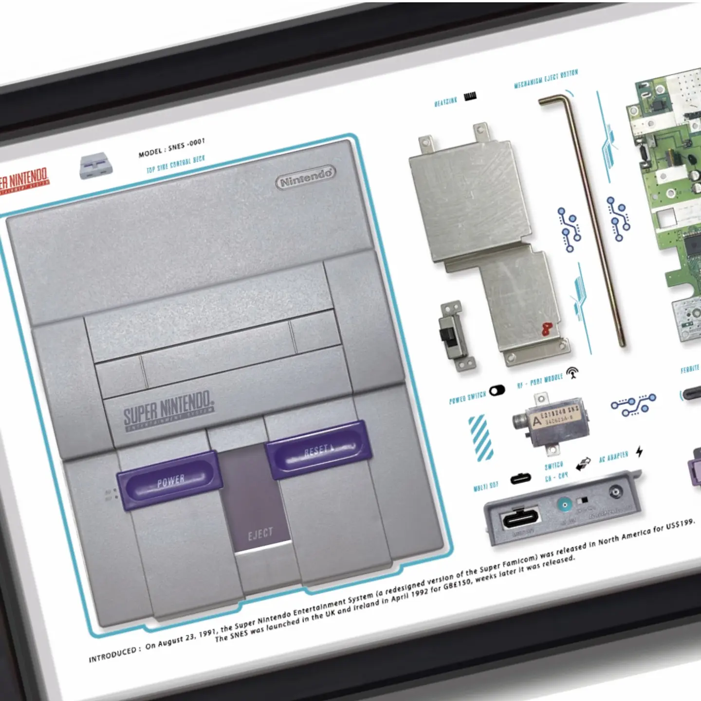 Gran Formato Consola Super Nintendo  6
