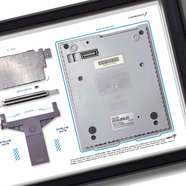 Gran Formato Consola Super Nintendo  7