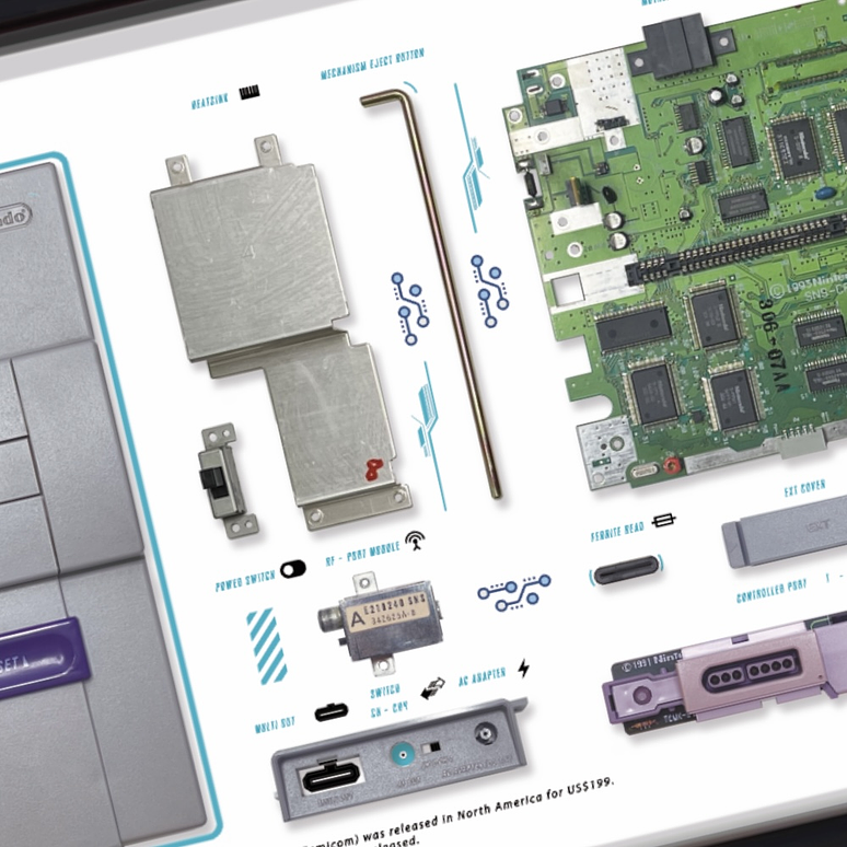 Gran Formato Consola Super Nintendo  8