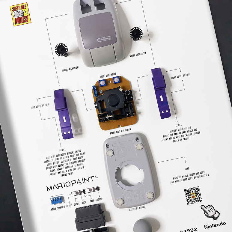 Formato Estándar Super Nintendo Mouse 2