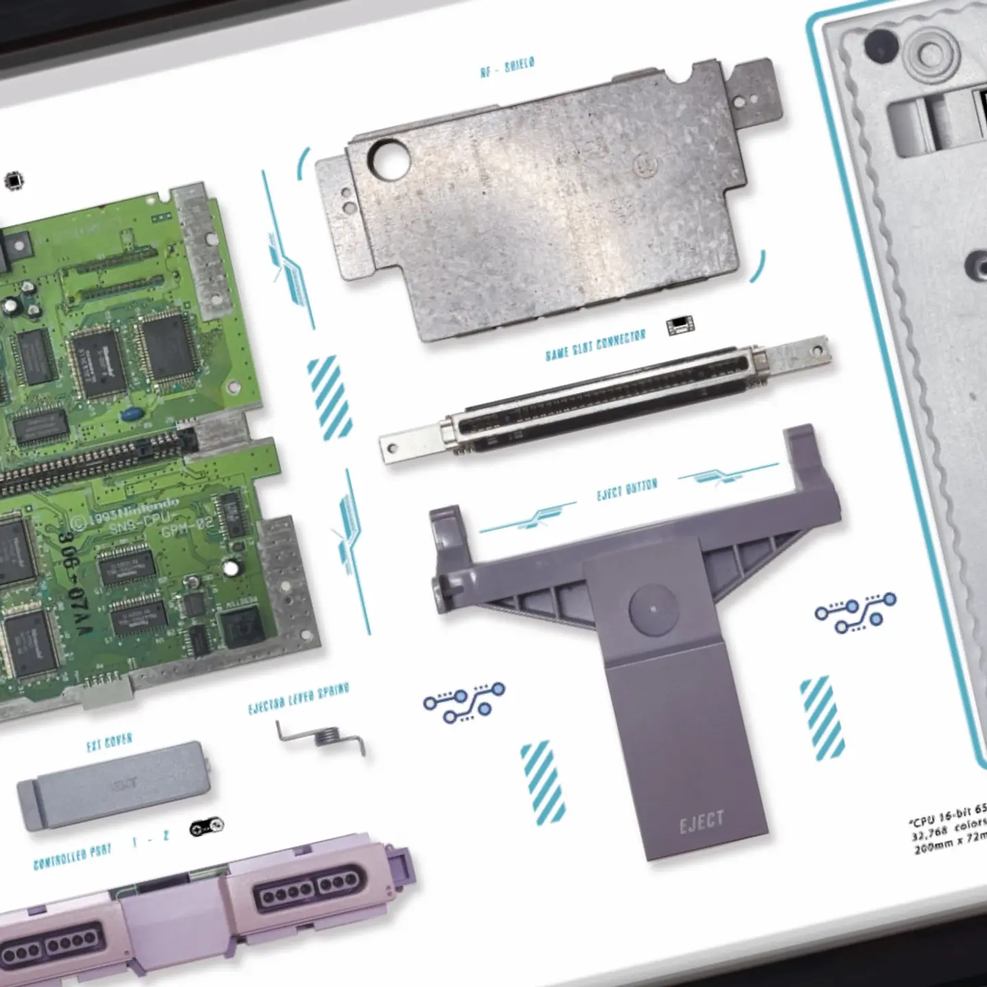 Gran Formato Consola Super Nintendo  9