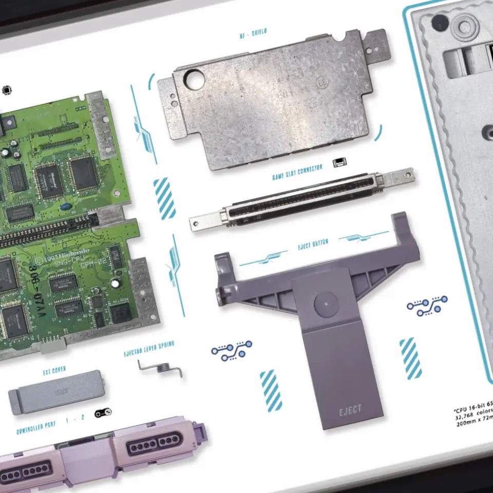 Gran Formato Consola Super Nintendo  9
