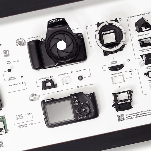 Formato Medio Cámara Fotográfica Canon Rebel Eos T3 2
