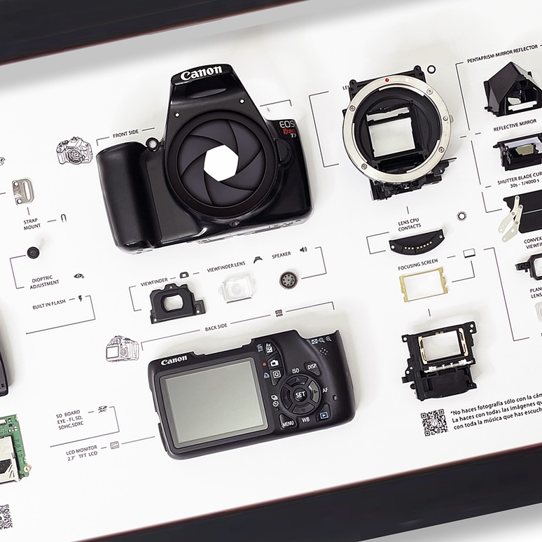 Formato Medio Cámara Fotográfica Canon Rebel Eos T3 2