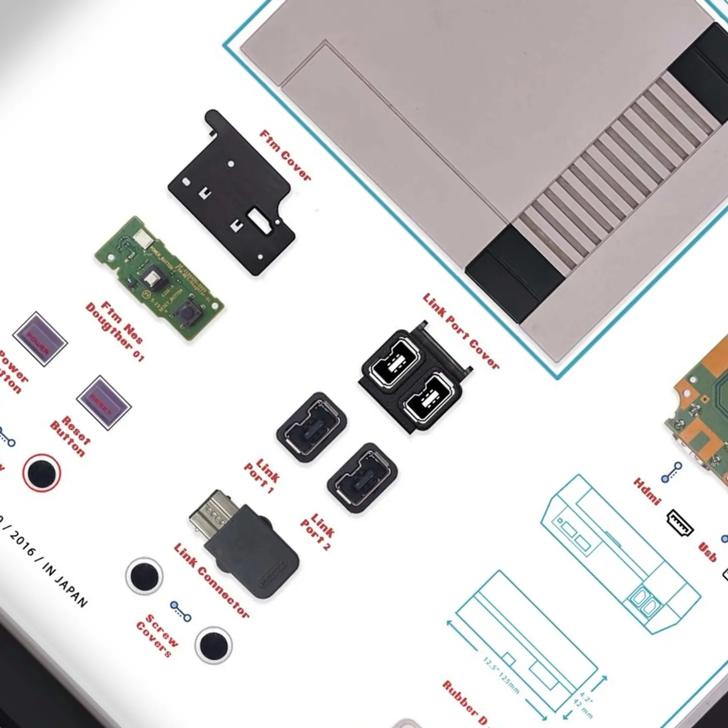 Formato Medio Nes mini +Nes controller 5