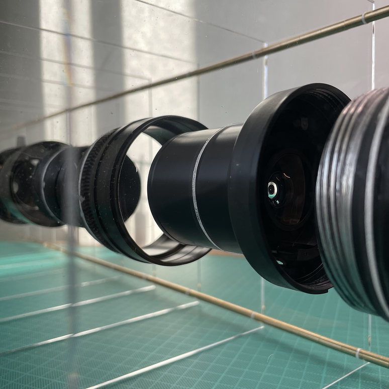 Diseño Clear Frame Con lente de Cámara 5