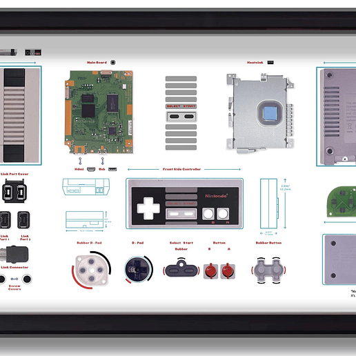 Formato Medio Nes mini +Nes controller 6