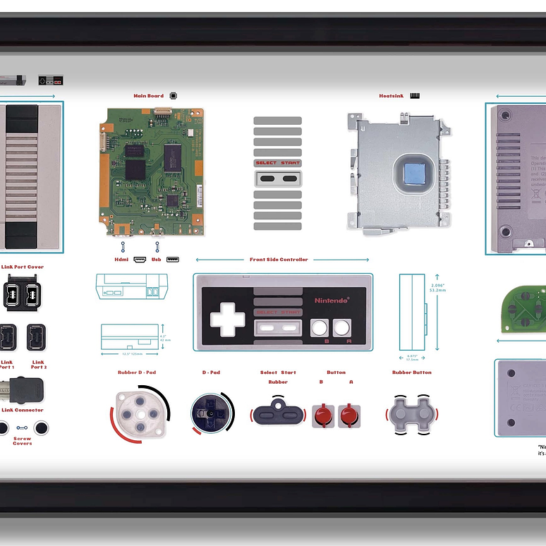 Formato Medio Nes mini +Nes controller 6
