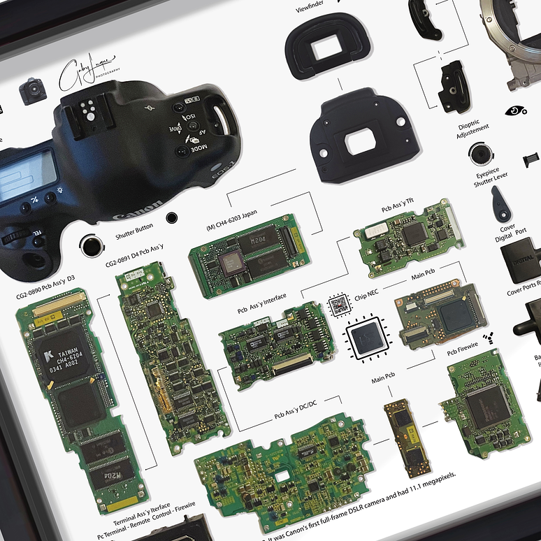 Gran Formato Cámara Fotográfica  1-ds Digital Full Frame 3