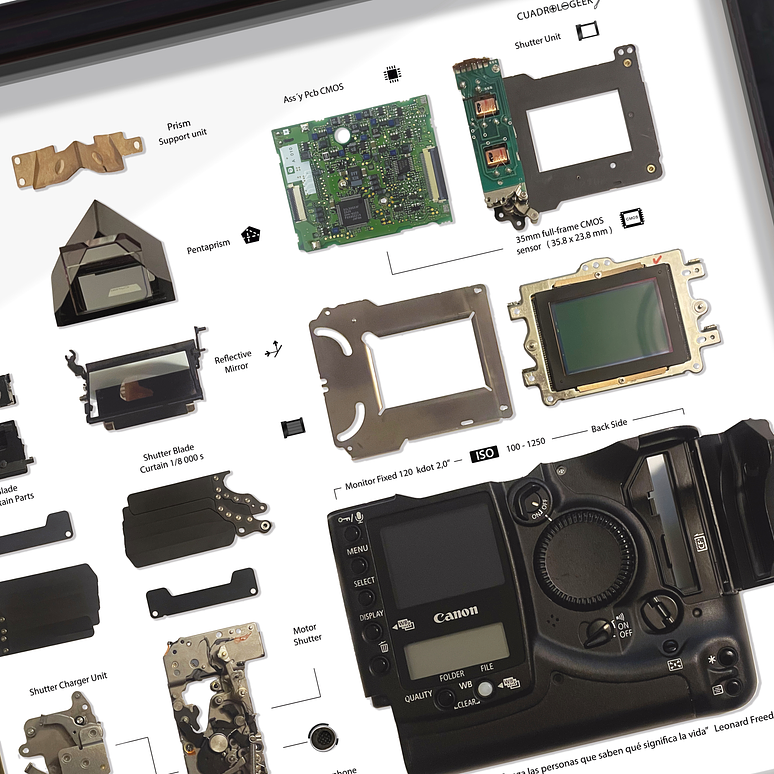 Gran Formato Cámara Fotográfica  1-ds Digital Full Frame 5