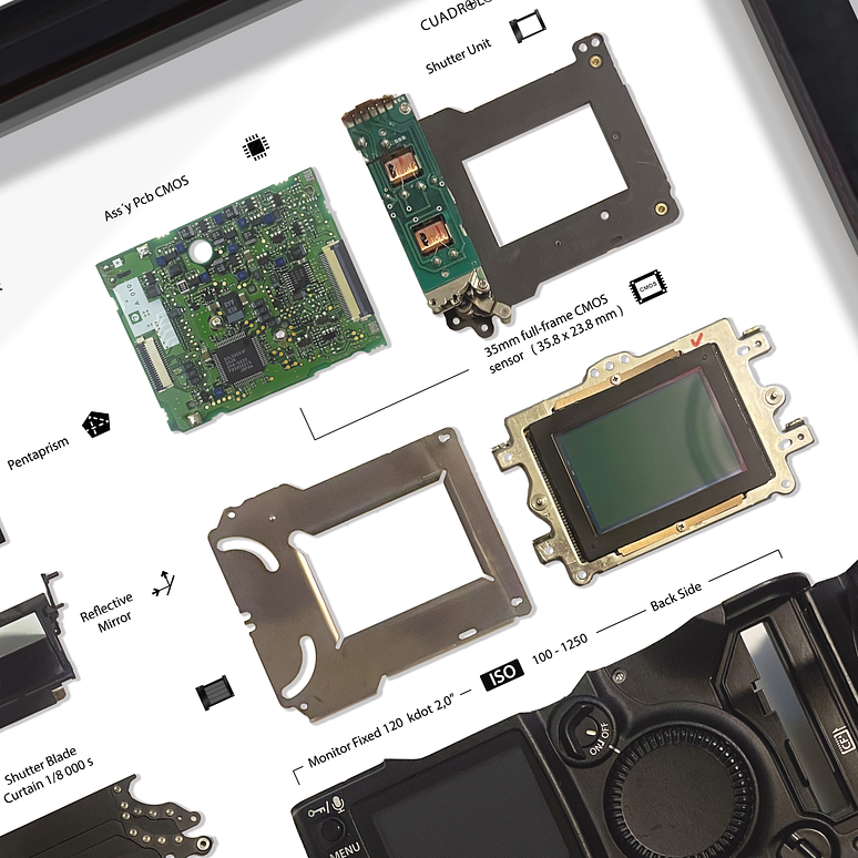 Gran Formato Cámara Fotográfica  1-ds Digital Full Frame 7