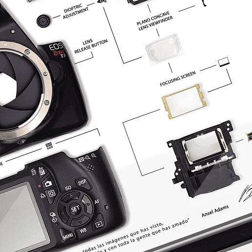 Formato Estándar Cámara Fotográfica  EOS Rebel t3 3