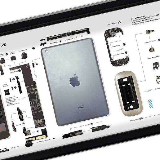 Formato Medio Apple Ipad + Magic Mouse 2
