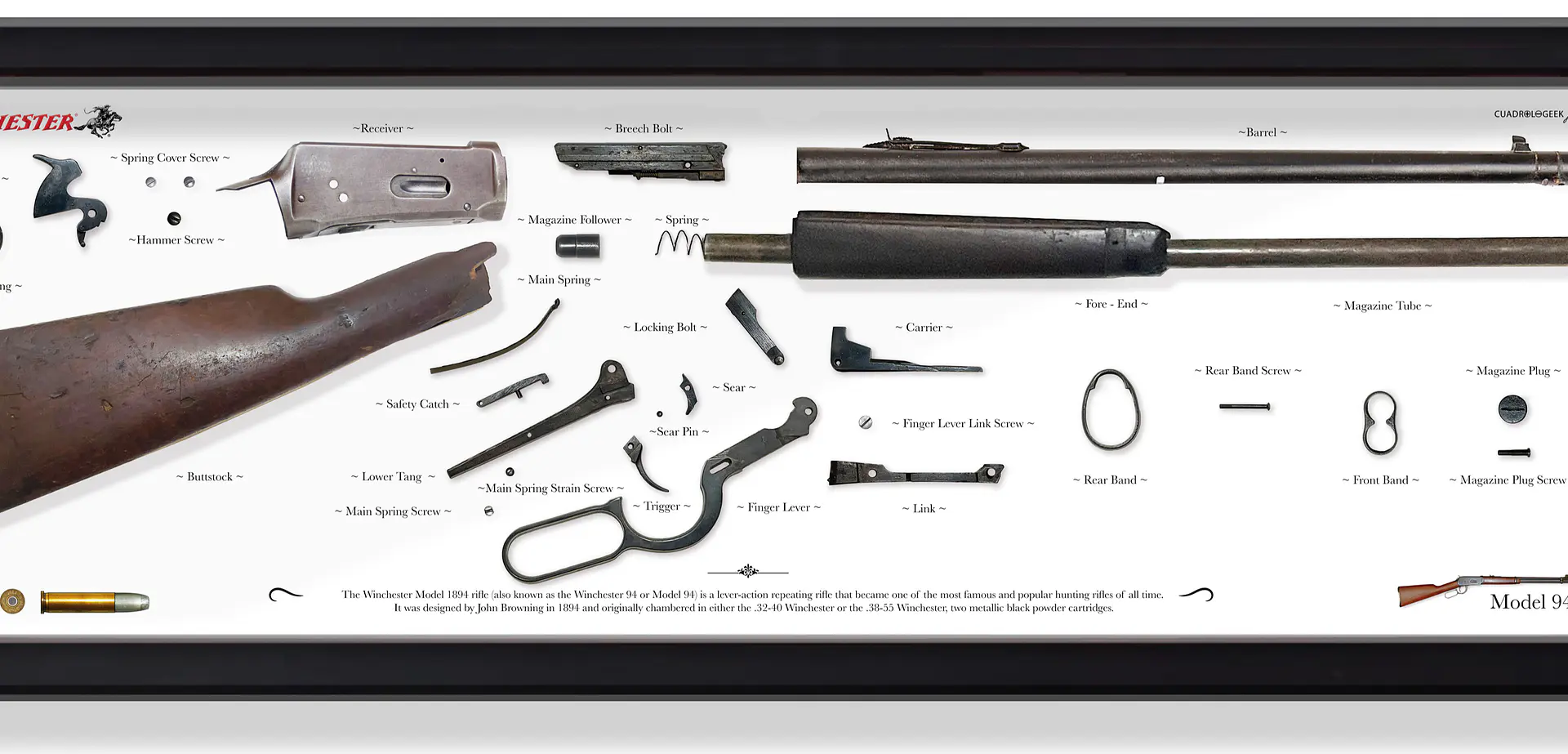 Gran Formato Rifle Winchester 1894 1