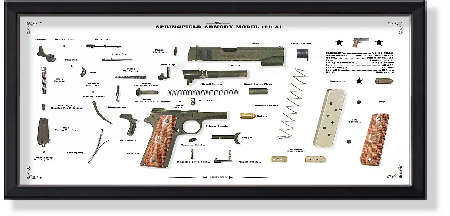  Formato Medio Pistola Springfield 1911-A1 1