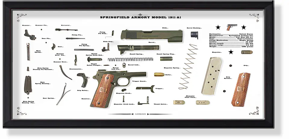  Formato Medio Pistola Springfield 1911-A1 1