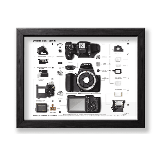 Formato Estándar Cámara Fotográfica  EOS Rebel t3 1