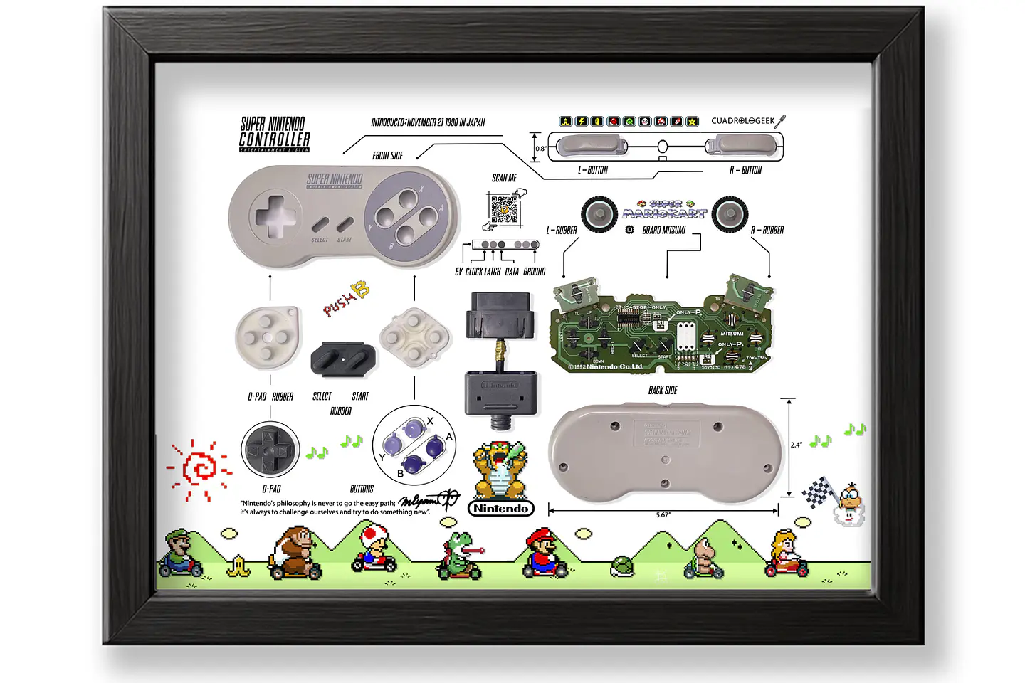 Formato Estándar Super Nes Mario Kart 1