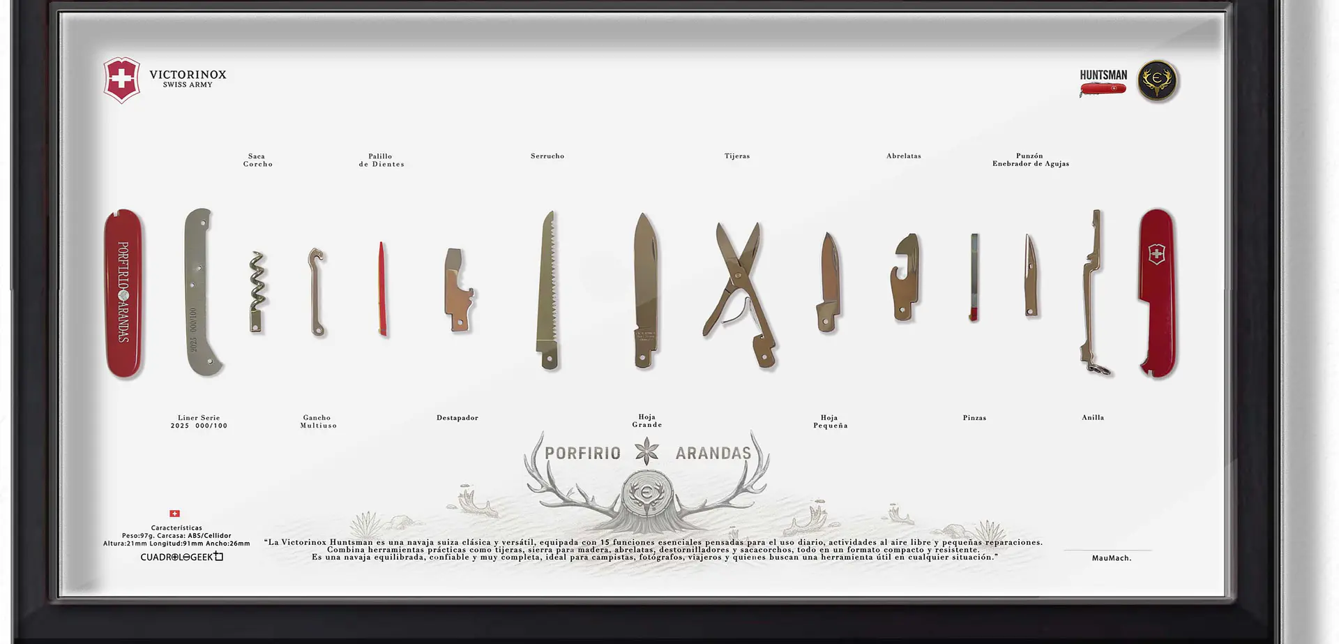 Formato Medio Navaja Suiza Hustman Victorinox 1