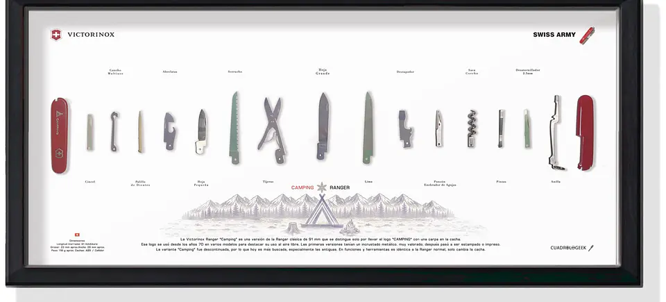 Gran Formato  Navaja Suiza Camping Ranger Victorinox 1