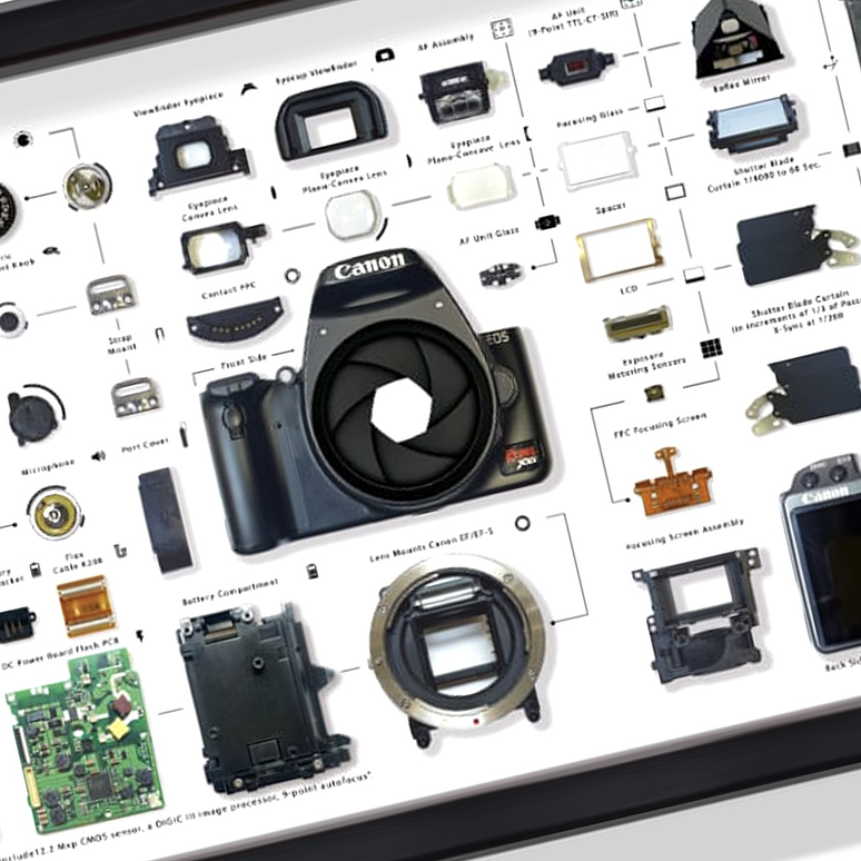 Formato Medio Cámara fotográfica Canon Rebel XSI 2