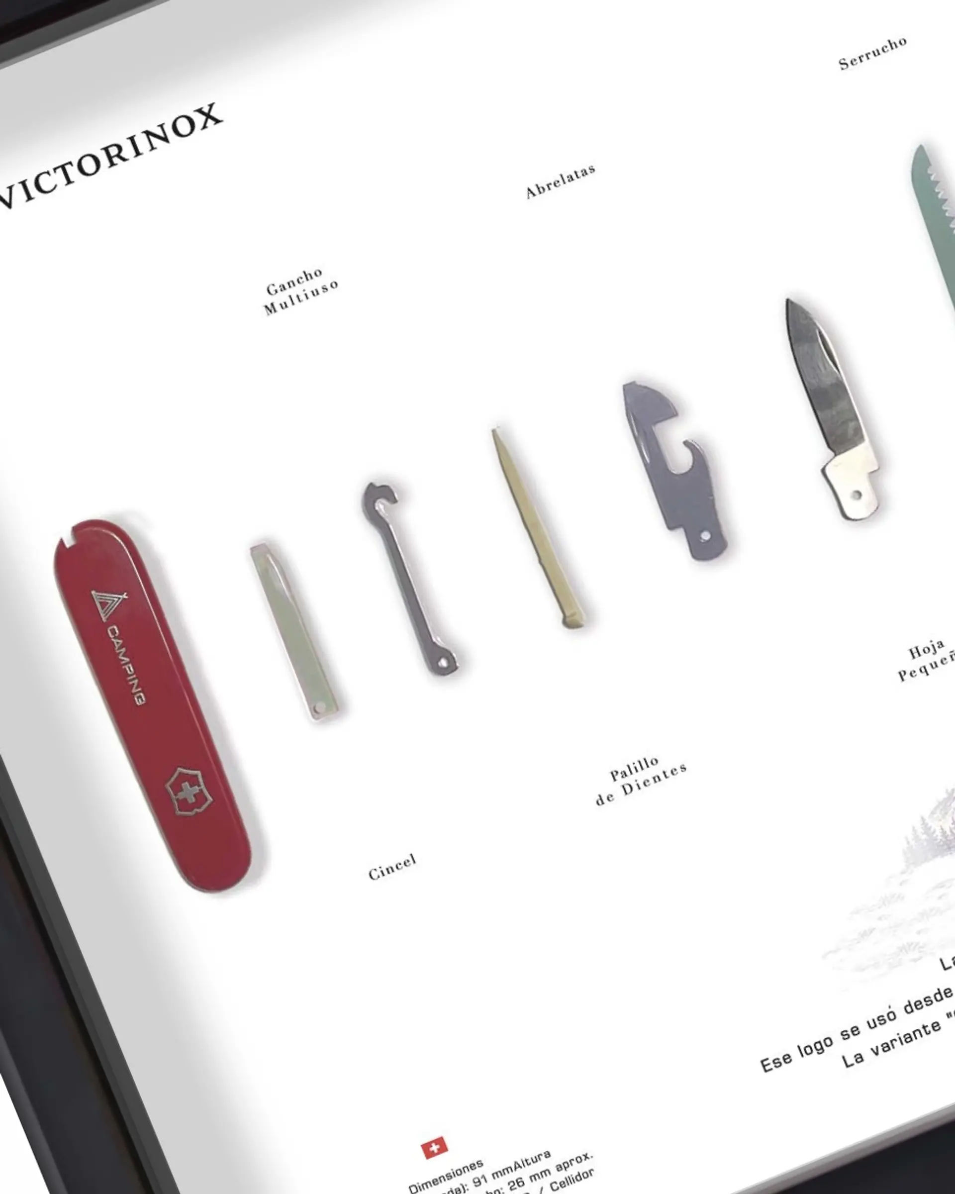 Gran Formato  Navaja Suiza Camping Ranger Victorinox 3